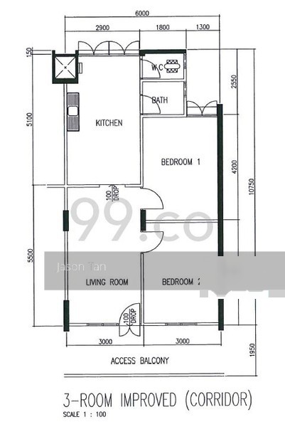 Blk 57 Lorong 5 Toa Payoh (Toa Payoh), HDB 3 Rooms #155663952